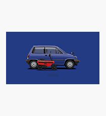 City R & Motocompo (Blue & Red) Photographic Print