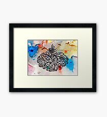 Bismillah Calligraphy Painting in Dewani Style Framed Print