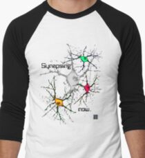 "Synapsing jetzt. - GRAU" © Baseballshirt mit 3/4-Arm