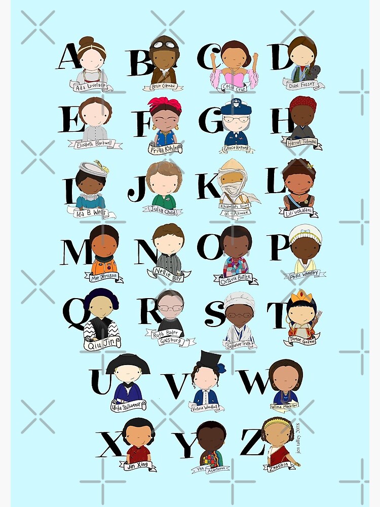 Awesome Woman Alphabet by mimiboo