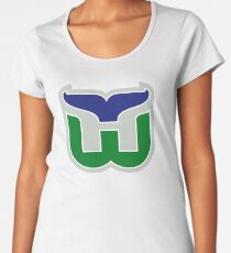 HARTFORD WHALERS HOCKEY RETRO Women's Premium T-Shirt