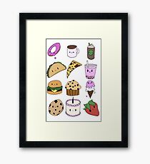 Food Stickers Framed Print