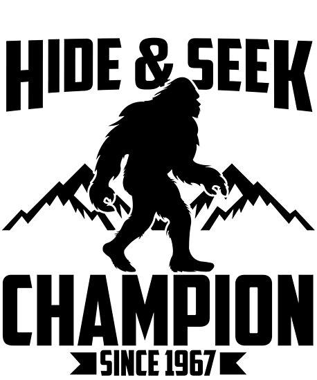 bigfoot hide and seek champion