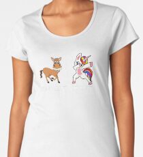Your Aunt My Aunt Funny Cute dabbing Unicorn T-shirt Women's Premium T-Shirt