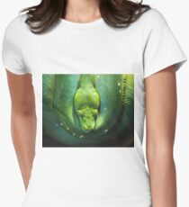 Green Snake Women's Fitted T-Shirt