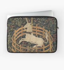 Vintage Fenced in Unicorn Painting (1505) Laptop Sleeve