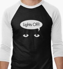 Lights Off! Men's Baseball ¾ T-Shirt
