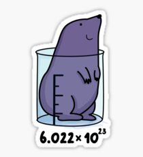 Chemistry Mole Animal Pun Sticker
