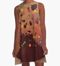 Volcanic Eruption A-Line Dress