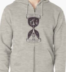 Zeit zu erforschen Hoodie mit Reißverschluss