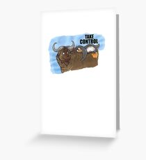 Linux TUX Mascot Greeting Card
