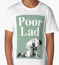 Poor Lad - White Text Long T-Shirt