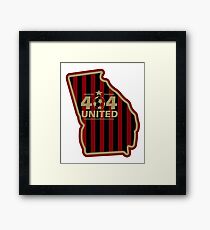 404 United Atlanta Soccer Georgia map shirt Framed Print