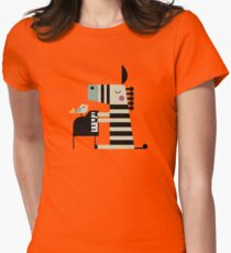 Music Zebra Women's Fitted T-Shirt