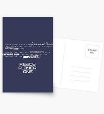Ready Player One's Universe Postcards