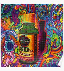 Lsd Blotter Art Print. Sandoz Poster