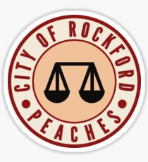 ROCKFORD PEACHES Sticker