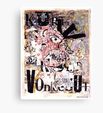 Kurt Vonnegut Portrait Canvas Print