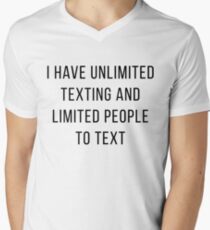 Funny Texting Men's V-Neck T-Shirt