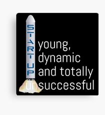 START UP - young, dynamic and totally (un) successful Canvas Print