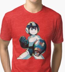 Mega Man Mega Buster - Type A Tri-blend T-Shirt