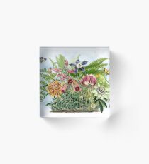 Flower bucket Acrylic Block