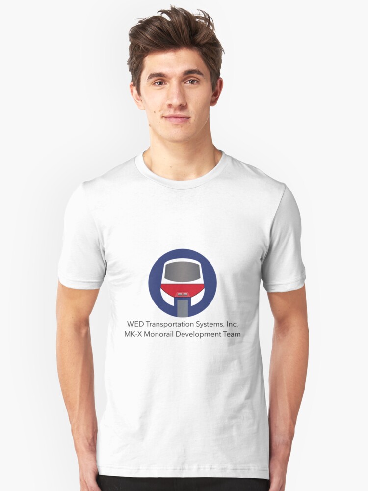 Alternate view of MK-X Monorail Development Team Slim Fit T-Shirt
