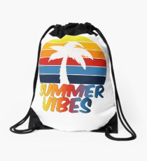 Summer vibes Drawstring Bag