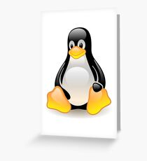 Tux Linux manchot Greeting Card