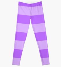 Simple Purple Stripe Pattern Leggings