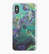 Fluid Nature - Lilac Mint Cocktail - Abstract Acrylic Pour Art iPhone Case