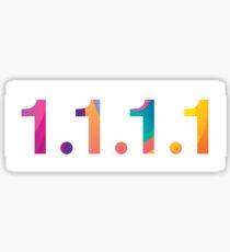 1.1.1.1 Color on White Sticker