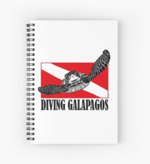 Galapagos Diving with Sea Turtle Spiral Notebook