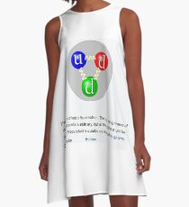 Neutron, Physics, Quarks, Gluons, Baryon, Subatomic Particle  A-Line Dress