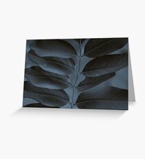 Black & Blue Greeting Card