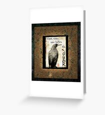 Raven Greeting Card