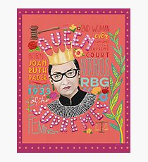 Notorious RBG - Königin der Supremes Fotodruck