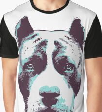 Blue Pit Bull Graphic T-Shirt
