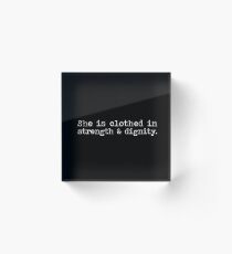 Christliches Zitat Acrylblock