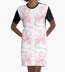 Roségold T-Shirt Kleid
