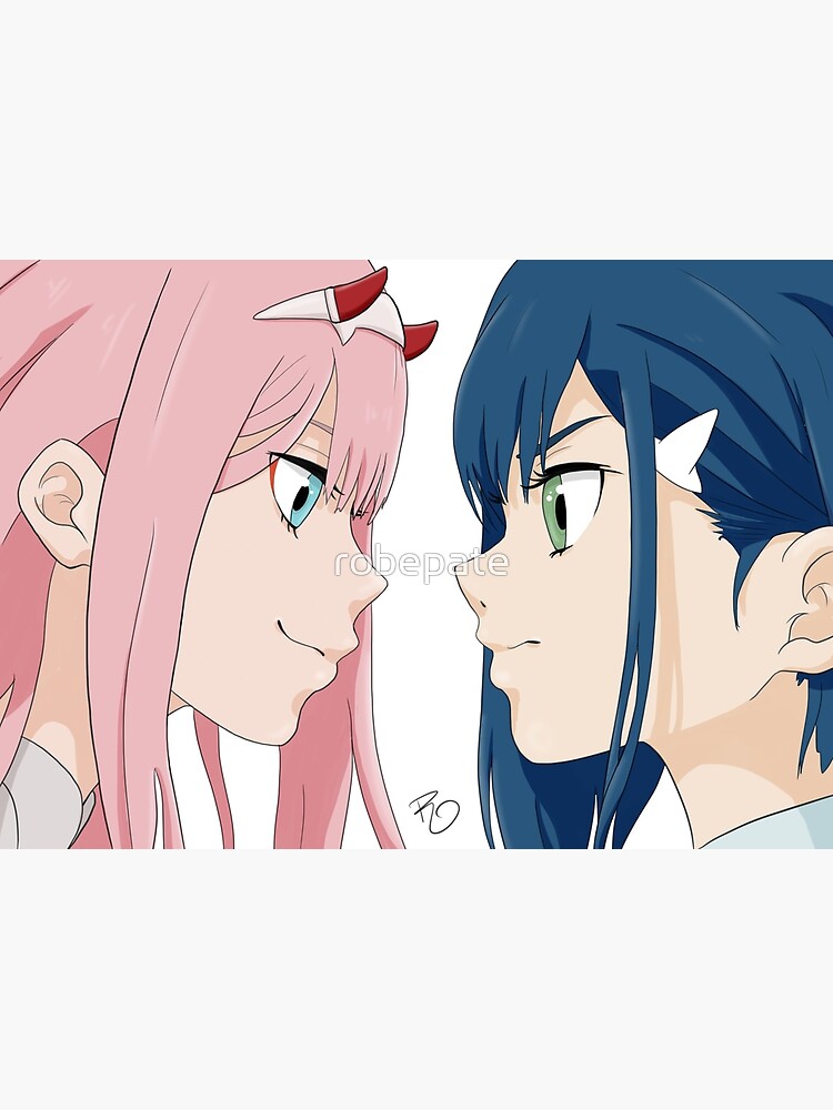 Zero Two Vs Ichigo Darling In The Franxx Greeting Card By