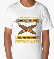 Some Smoke Weed Some Hit the Bar | Funny Cigar Gift | Cigar Gift For Men | Cigar Gift For Him | Cigar Gift for Dad | Unique Cigar Gifts | Cigar Shirt | Birthday Cigar Gift | Cigar Lovers Long T-Shirt