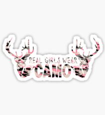 REAL GIRLS WEAR CAMO - DEER HUNTER Sticker