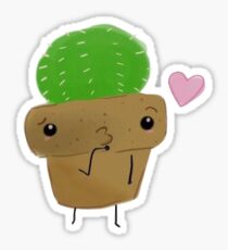Cactus Blowing a Kiss! Sticker