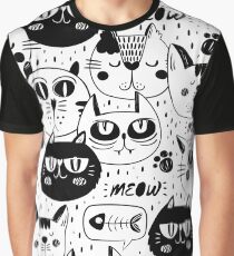 Cats Cats Cats Cats Cats Graphic T-Shirt