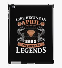 April 1985 The Birth Of Legends iPad Case/Skin