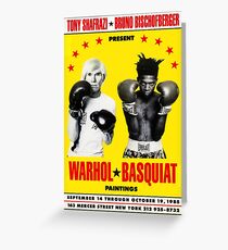 Basquiat Warhol Poster Greeting Card