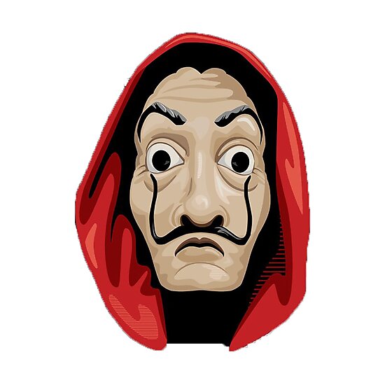 La Casa De Papel Mask Png