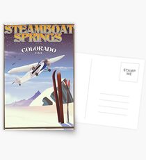 Steamboat Springs Colorado ski Postcards