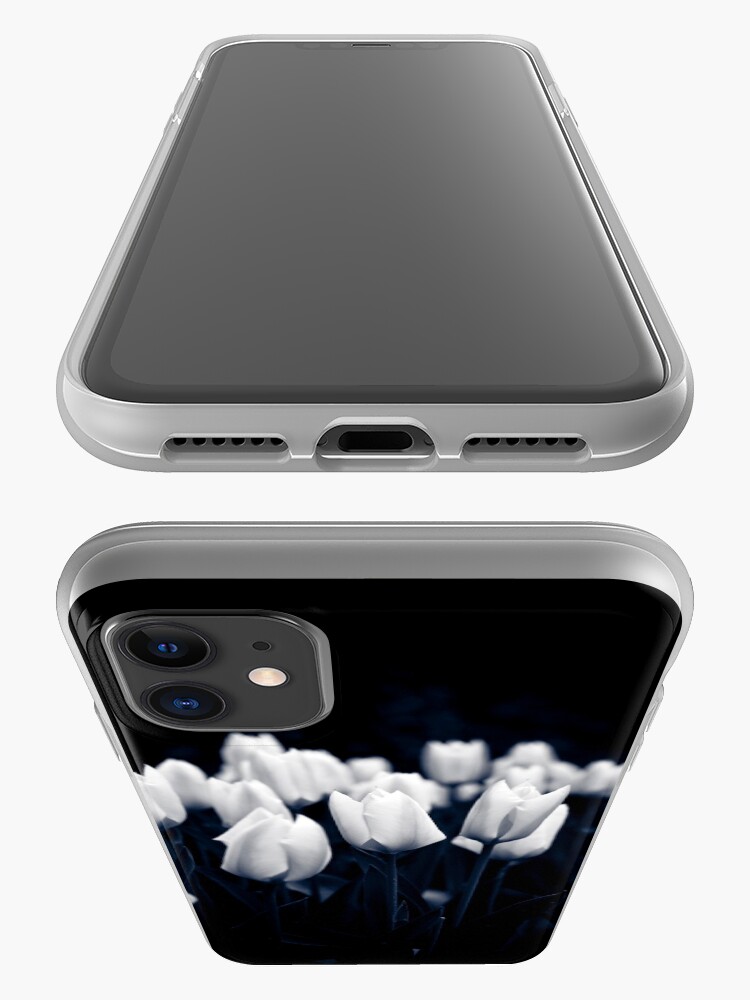 Alternate view of Monochrome Tulips iPhone Case & Cover